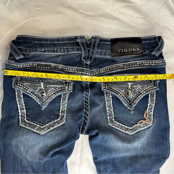 VIGOSS Skinny Bling Jeans Pants - Picture 12 of 16